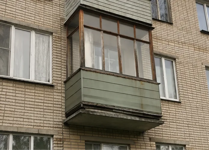 Остекление балкона в Химках — вид 1